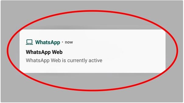 WhatsApp Web is currently active