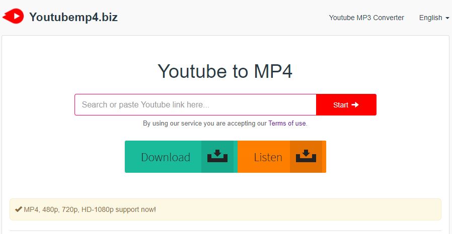 Converts from YouTube to MP4 and MP3