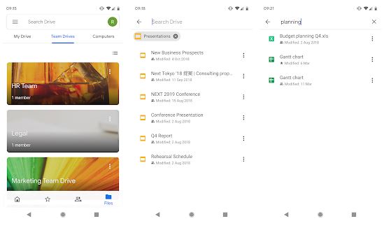 With Google Drive, you store your files in one place and you can access them from your mobile phone at any time. You can share documents from Google Drive quickly