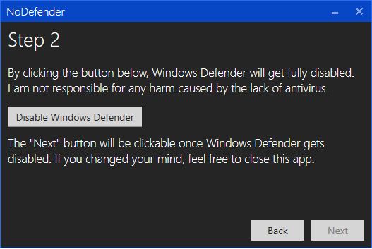  Open Windows Defender Settings
