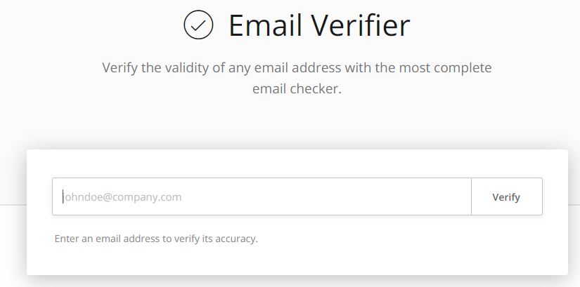 Find the Person by Verify email address