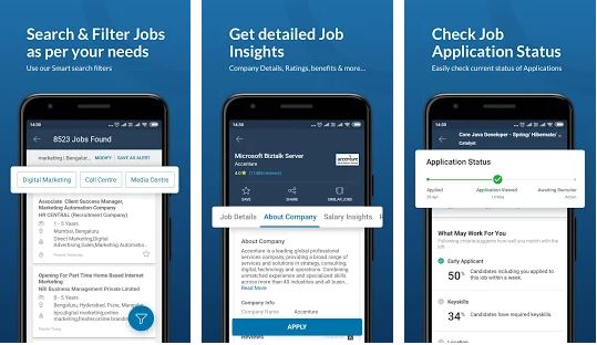 Naukri Job Search app is the best application for job seekers