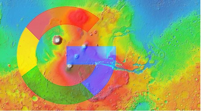 Google Mars : Explore the look of Mars using satellite imagery