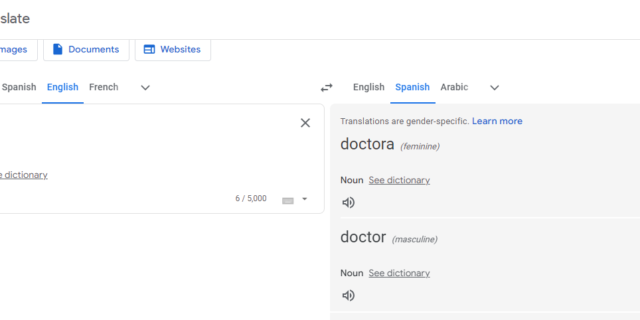Gender Specific Translations : Google Translate Now Offers Inclusive Options (US Audience)