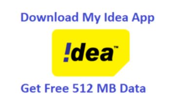 (Latest Working)Download My Idea Apps & Get Free 1GB 4G Data